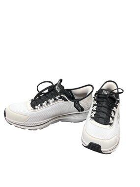 Skechers Go Run mens slip in white black running sneakers sz 210.56 SKU 10-446